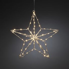 Metalltäht LED 36 cm, hõbedane