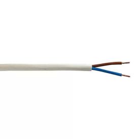 Kummikaabel Kabelexpress H03VV-F2x0,75 mm² valge 5 m