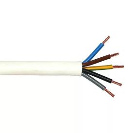 Elektrikaabel Kabelexpress H05VV-F5x2,5 mm² valge, jooksva meetriga