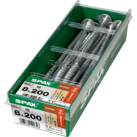 Konstruktsioonikruvi Spax HI.FORCE 8 x 200 mm 16 tk