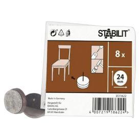 Mööblikaitsevilt naelaga Stabilit pruun 24 mm 8 tk