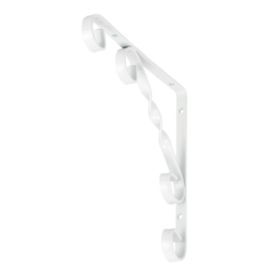 Riiulikandur 202 x 202 mm valge