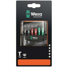 Otsikute komplekt Wera Mini-Check Impaktor 4; 6 tk