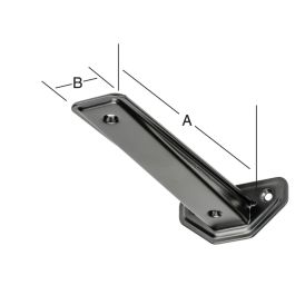 Riiulikandur 190 x 38 mm must