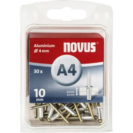 Alumiinium needid Novus A4 x 10 mm 30 tk
