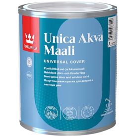 Ukse- ja aknavärv Tikkurila Unica Akva Maali A valge