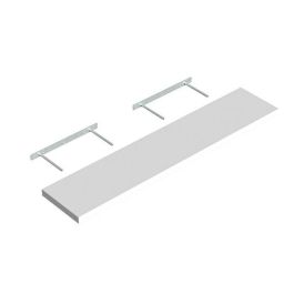 Seinariiul Regalux XL4 valge 118 x 24 x 3,8 cm