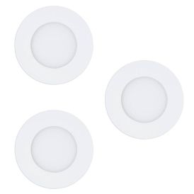 Süvistatavad LED-kohtvalgustid Eglo Connect.z Fueva-Z Ø 8,5 cm valge 3-osaline