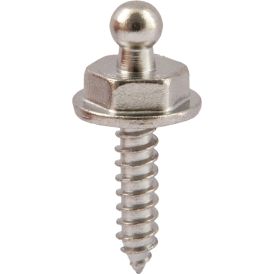 Truki alus kruviga Marinetech messing/nikkel 10 mm