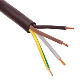 Elektrikaabel Kabelexpress H03VV-F4x0,75 mm² pruun, jooksva meetriga