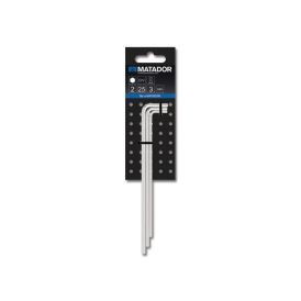Kuuskantvõtmete komplekt 2 - 3 mm
