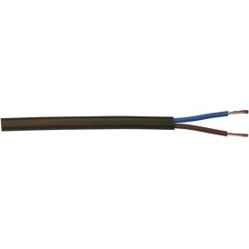 Juhe PVC Kabelexpress H03VVH2-F2x0,75 mm² pruun 10 m