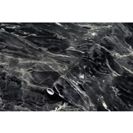 Kleepkile D-C-Fix  Black/Silver Marble 45 x 200 cm