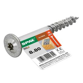 Puidukruvi Spax HI.FORCE TRX WIROX 8 x 80 mm