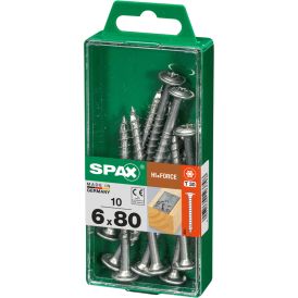 Puidukruvi Spax HI.FORCE TRX WIROX 6 x 80 mm 10 tk