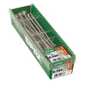 Puidukruvi Spax HI.FORCE TRX WIROX 6 x 140 mm 20 tk