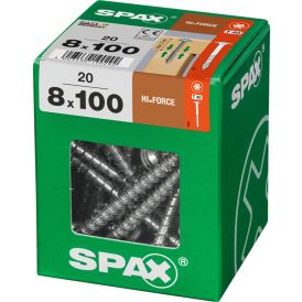 Konstruktsioonikruvi Spax HI.Force 8 x 100 mm
