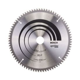 Saeketas Bosch Optiline Wood 254 x 30 mm T80