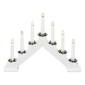 Advendiküünal Konstsmide 7-osaline valge
