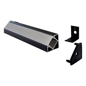 LED-valgusriba alumiiniumprofiil Direct Signs 45° must 2 m