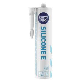 Sanitaarsilikoon Kiilto Pro E 100 valge 310 ml
