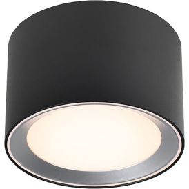 Vannitoa LED-valgusti Nordlux Landon 8 must