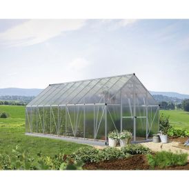 Kasvuhoone Palram-Canopia Essence 14,7 m², hõbedane
