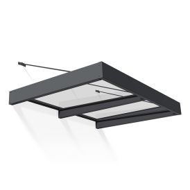 Varikatus Canopia Sophia XL läbipaistev/tumehall 1,4 x 2 m