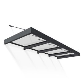 Varikatus Canopia Sophia XL läbipaistev/tumehall 1,4 x 4 m