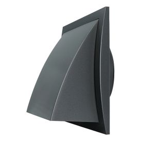 Ventilatsioonirest Europlast N-F antratsiit 190 x 190 mm Ø 125 mm