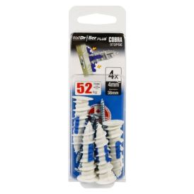 Kipsplaaditüübel Cobra WallDriller Plus 4 mm 4 tk