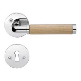 Siseukse link Beslagsboden läikiv kroom ja tamm 120 mm