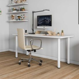 Mööblijalg REI teras valge Ø 60 × 710 mm 4 tk