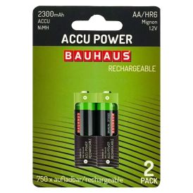Akupatareid BAUHAUS AKKU POWER Mignon AA HR6 2300 mAh - 2 tk