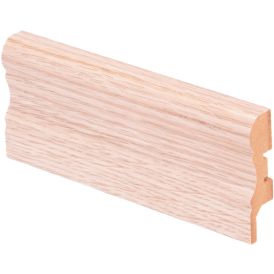Põrandaliist MDF valge lakk tamm 15 x 60 x 2750 mm