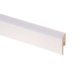 Põrandaliist MDF R10 valge 12 x 42 x 2750 mm