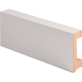 Põrandaliist MDF kaablisoonega 19 x 58 x 2750 mm valge