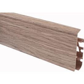 Põrandaliist PVC valge tamm 22 x 75 x 2500 mm
