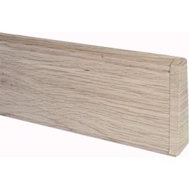 Põrandaliistu ots PVC valge tamm parem 22 x 75 mm