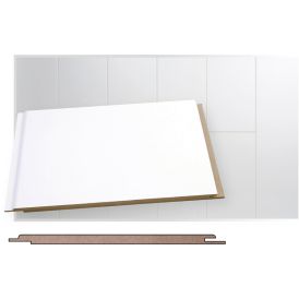 Laepaneel Maler MDF STP valge poolläikiv, 6 x 160 x 1200 mm