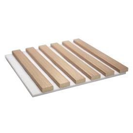 Akustiline paneel Maler Louvre Acoustic Natur tamm/valge 19 x 300 x 2800 mm