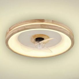 LED-plafoon Voltomat ventilaatoriga Santana Ø 50 cm