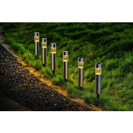 Päikesepatareiga Bauhaus LED-valgustid 6 tk /pakk