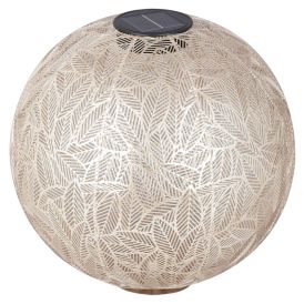 Solarvalgusti Bauhaus lehemustriga šampanja Ø 30 cm 