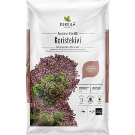 Dekoratiivkivi Kekkilä punane graniit 25 kg