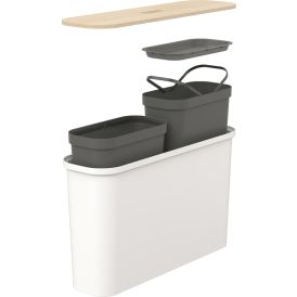 Jäätmete sorteerimiskast SmartStore™ Collect Slim 46 l valge
