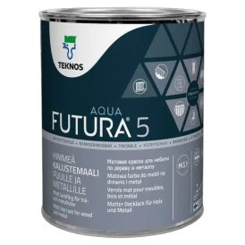 Mööblivärv Teknos Futura Aqua 5 PM3 ainult toonimiseks 0,9 l