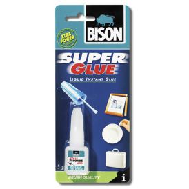 Kodu- ja hobiliimid Bison superliim pintsel 5 g läbipaistev