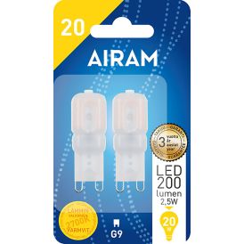 LED-lamp Airam PO 827 180 lm 2 W G9 2700 K 2 tk