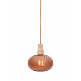 LED-dekoratiivne valgusti Airam Luoto pruun Ø 15 cm